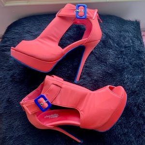 High heel booties